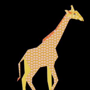 Giraffe- A Foundation Paper Pieced Safari Quilt Pattern- 24 x 30 Inch