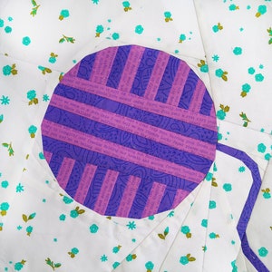 Wollknäuel 10 Inch Foundation Paper Pieced Quilt Muster
