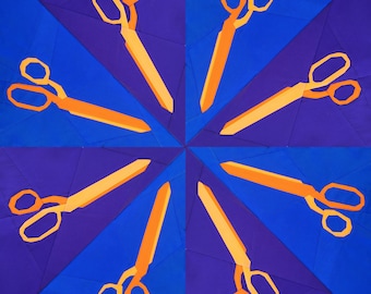 Scissor Circle, A Foundation Paper Pieced Quilt Pattern