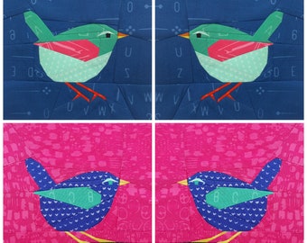 House Wren Foundation Paper Pieced Quilt Pattern,
