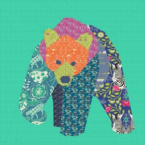 Little Bear Foundation Paper Pieced modello trapunta da 12 pollici