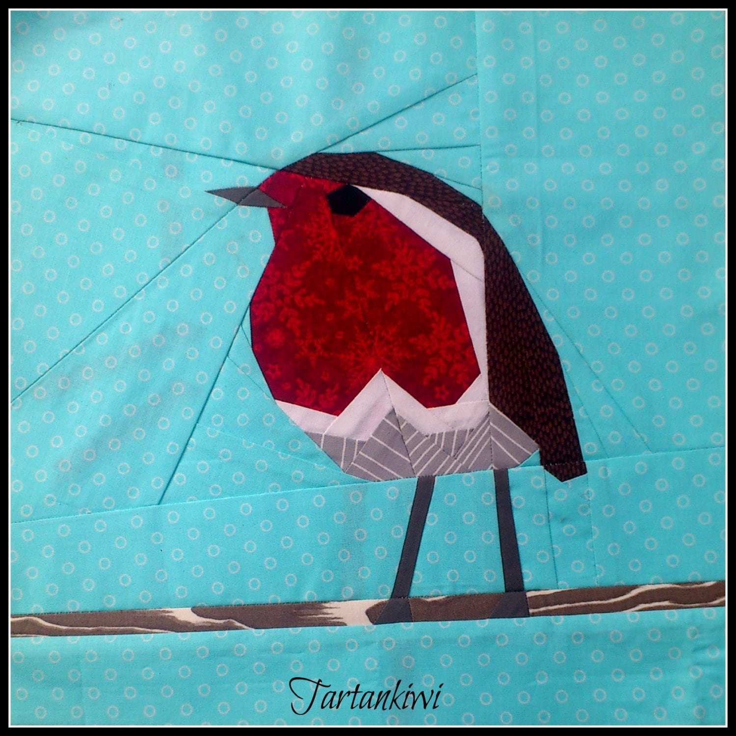 Red Robbin Pattern Robin Red Breast- A Foundation Paper Pieced Quilt Pattern- 12 Inch - Etsy