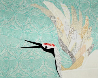 Crane - An 18 Inch Foundation Paper Pieced Bird Quilt Pattern
