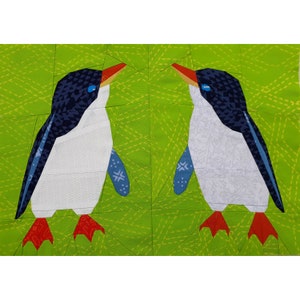 Foundation Paper Pieced Little Blue Penguin Quilt Pattern