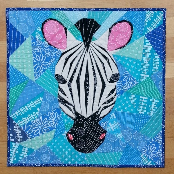 20 Inch Zebra Foundation Paper Pieced Quilt Pattern