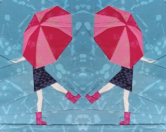 Singing in the Rain Foundation Paper Pieced Quilt Pattern