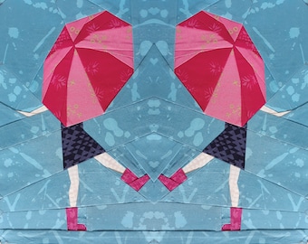 Singing in the Rain Foundation Paper Pieced Quilt Pattern