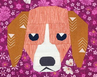 Grumpy Old Dog- A Foundation Paper Pieced Quilt Pattern