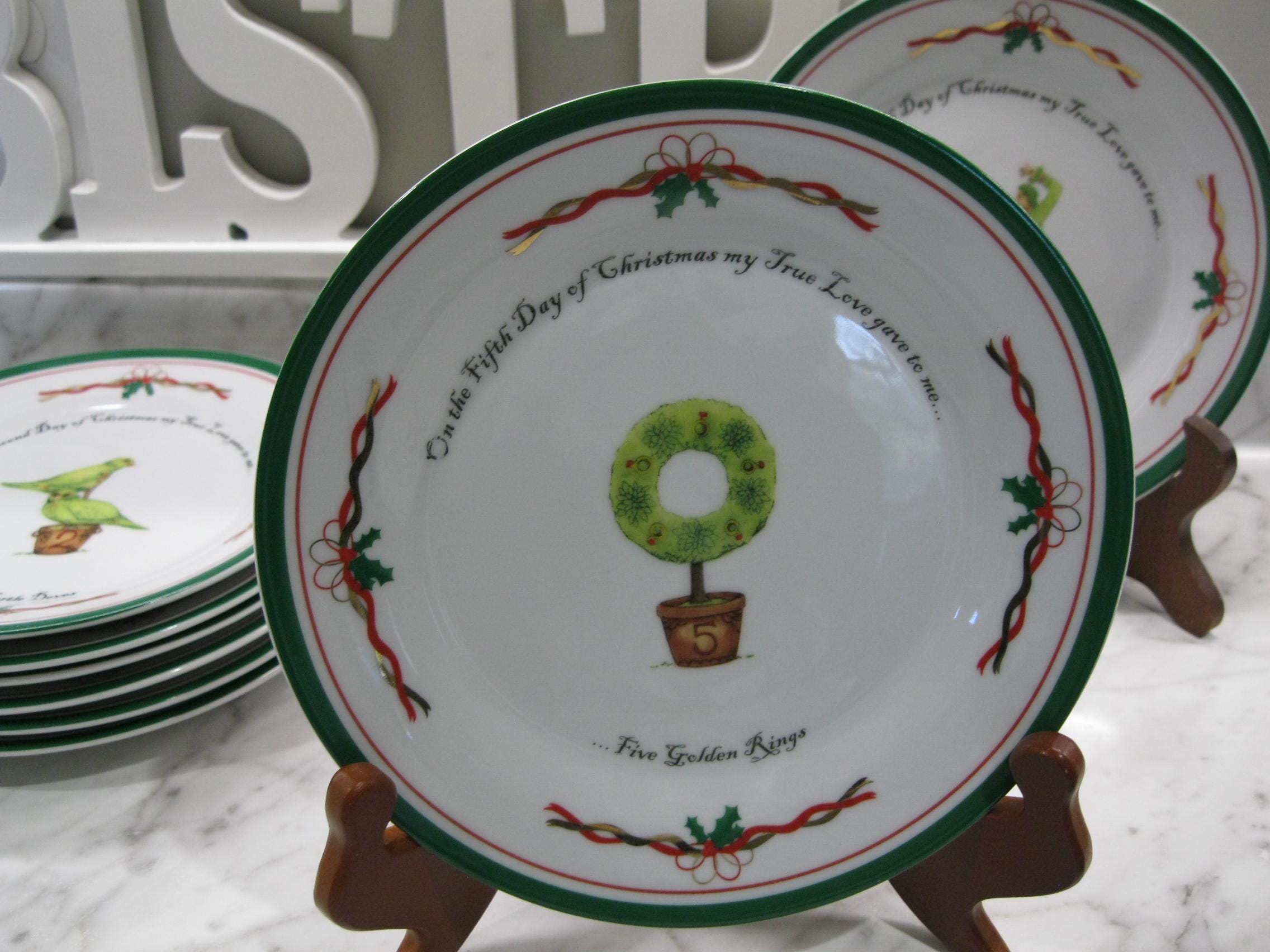 12 Days of Christmas Plates