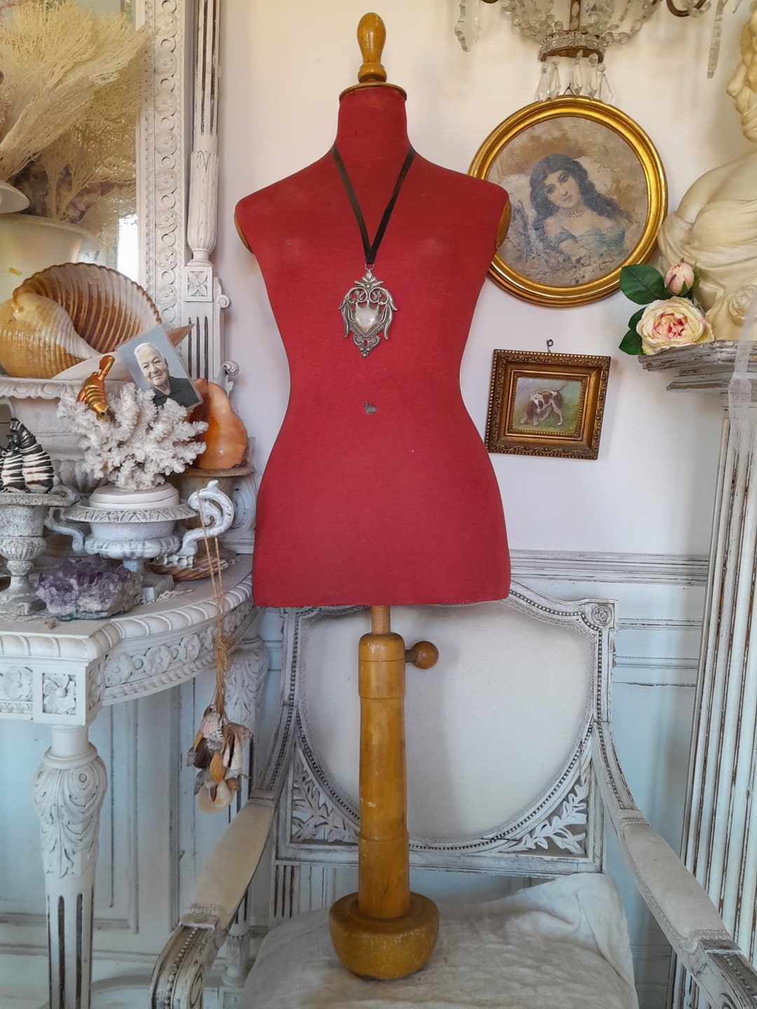 Antique Italian Taylor Mannequin, Table Mannequin, Sewable, Original