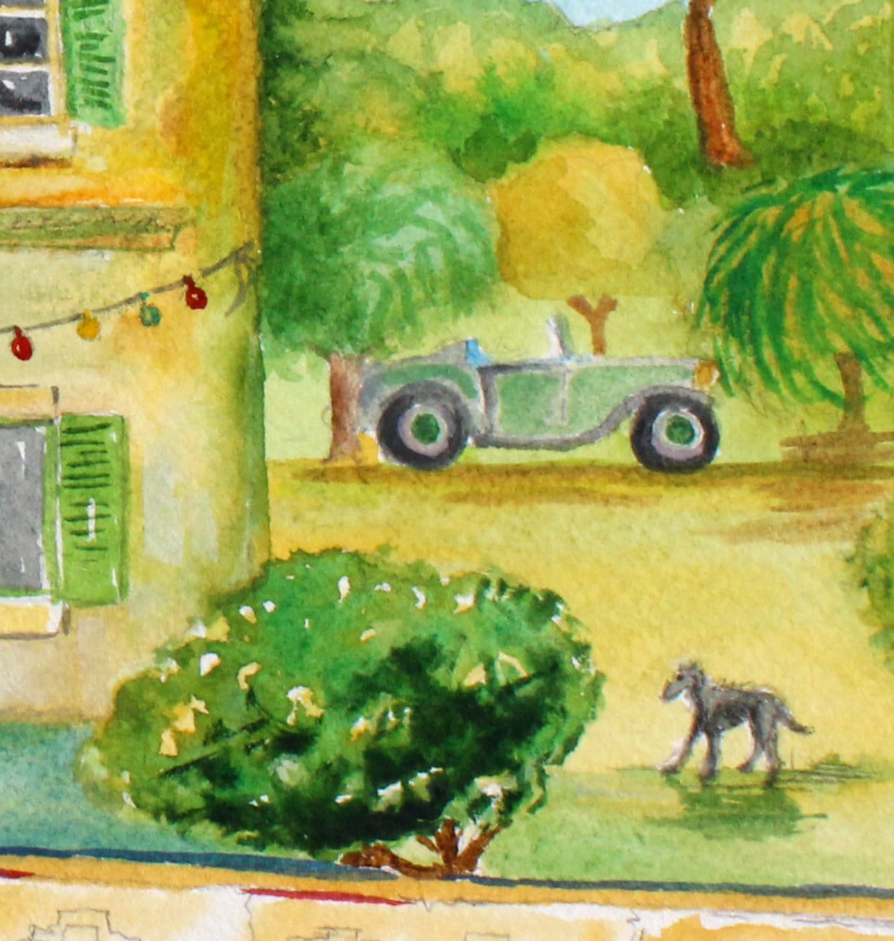 Durrells House, PRINT, ITV Series, Limited Edition, the Daffodil Yellow