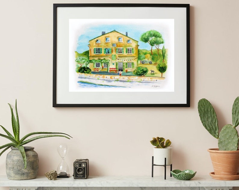 Durrells House, PRINT, ITV Series, Limited Edition, the Daffodil Yellow