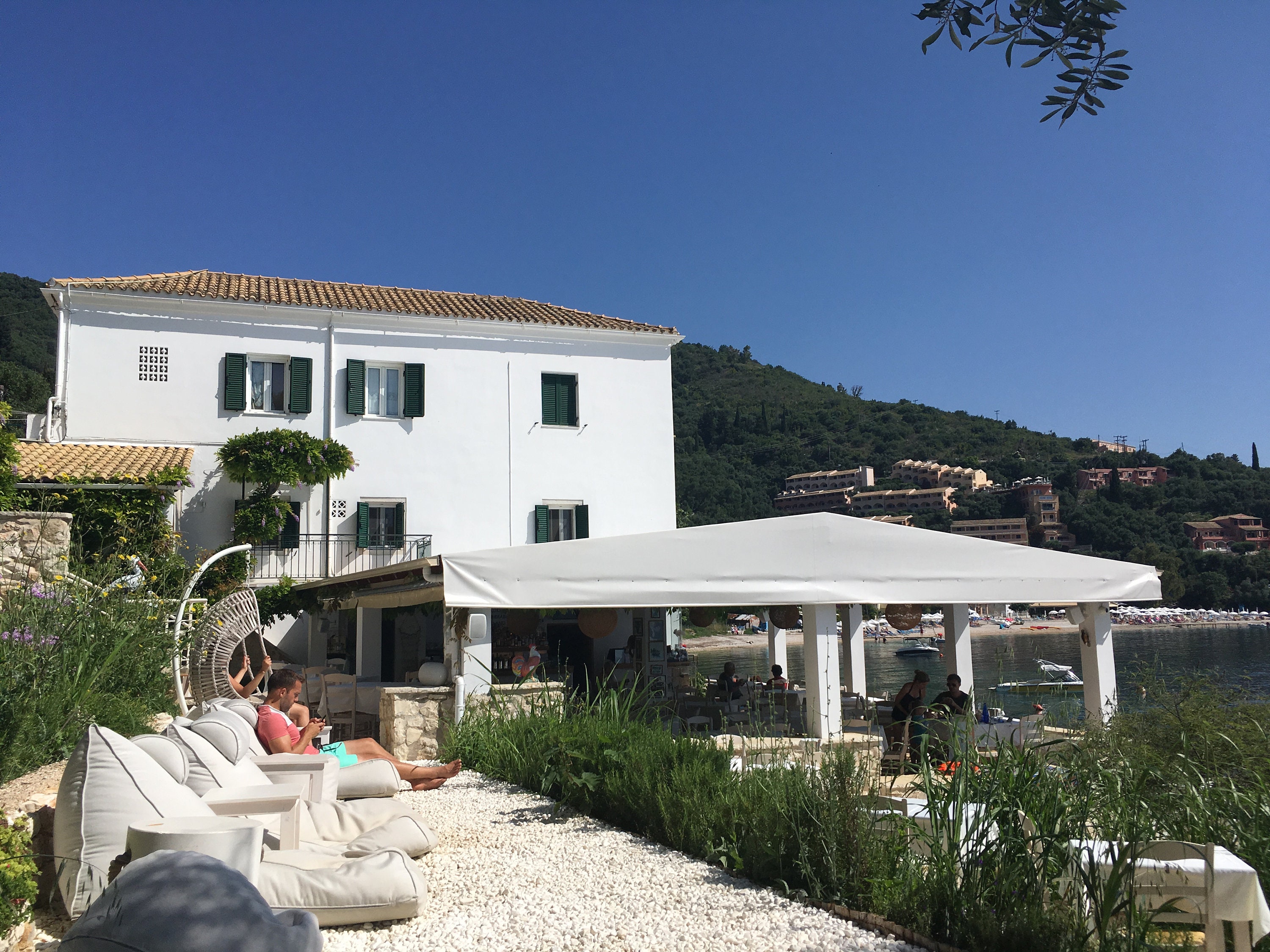 The Durrells White House, in Corfu's Garden, Pencil Study, From