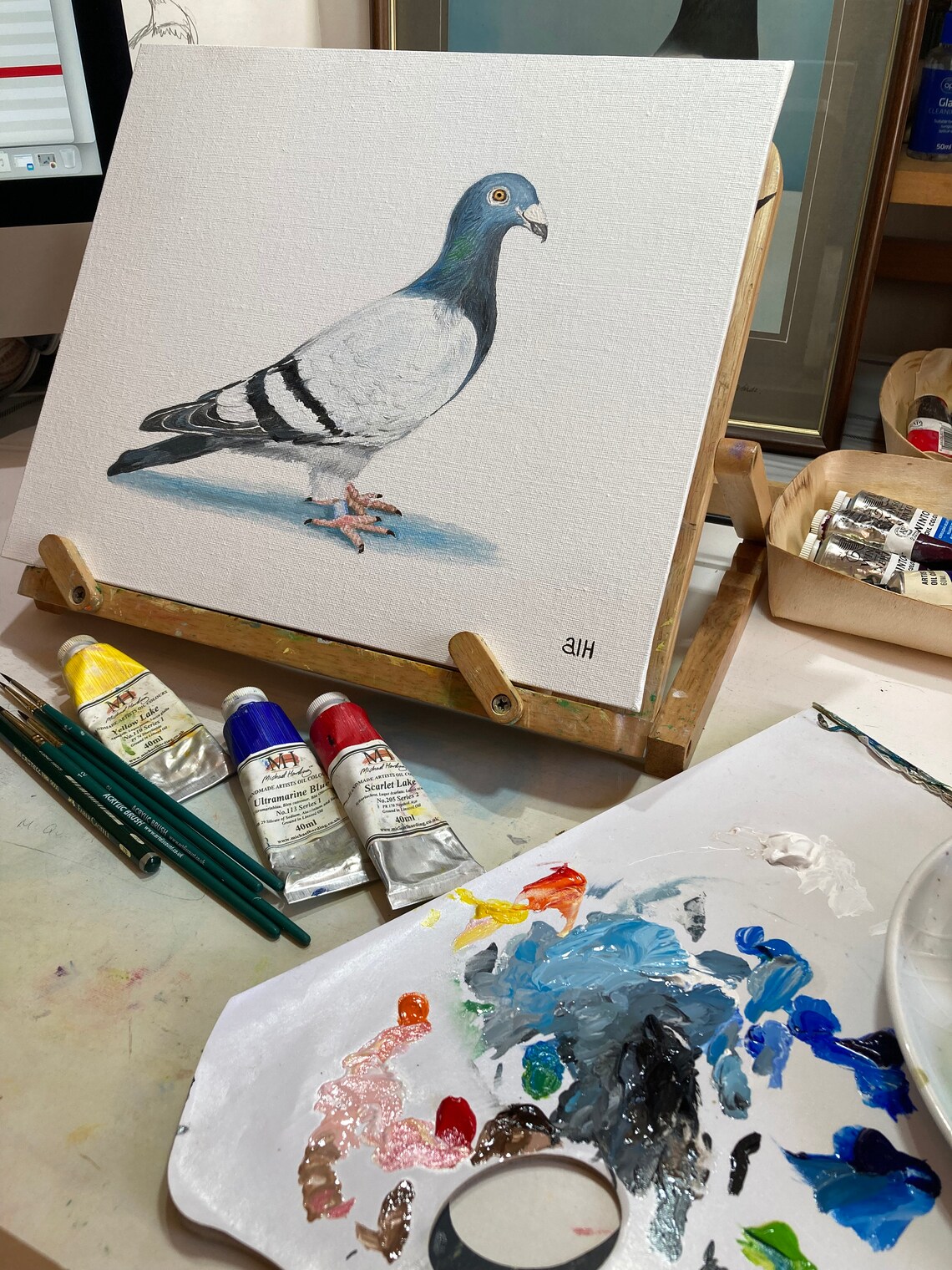 Dominant Racing Pigeon Print Homing Pigeon Limited Edition Etsy Canada