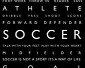 Soccer - Personalized, Soccer Wall Art, Kids Wall Art, Kids Wall Decor, Typography, Sports Kids Art, Sports Nursery, Sports Decor, Soccer