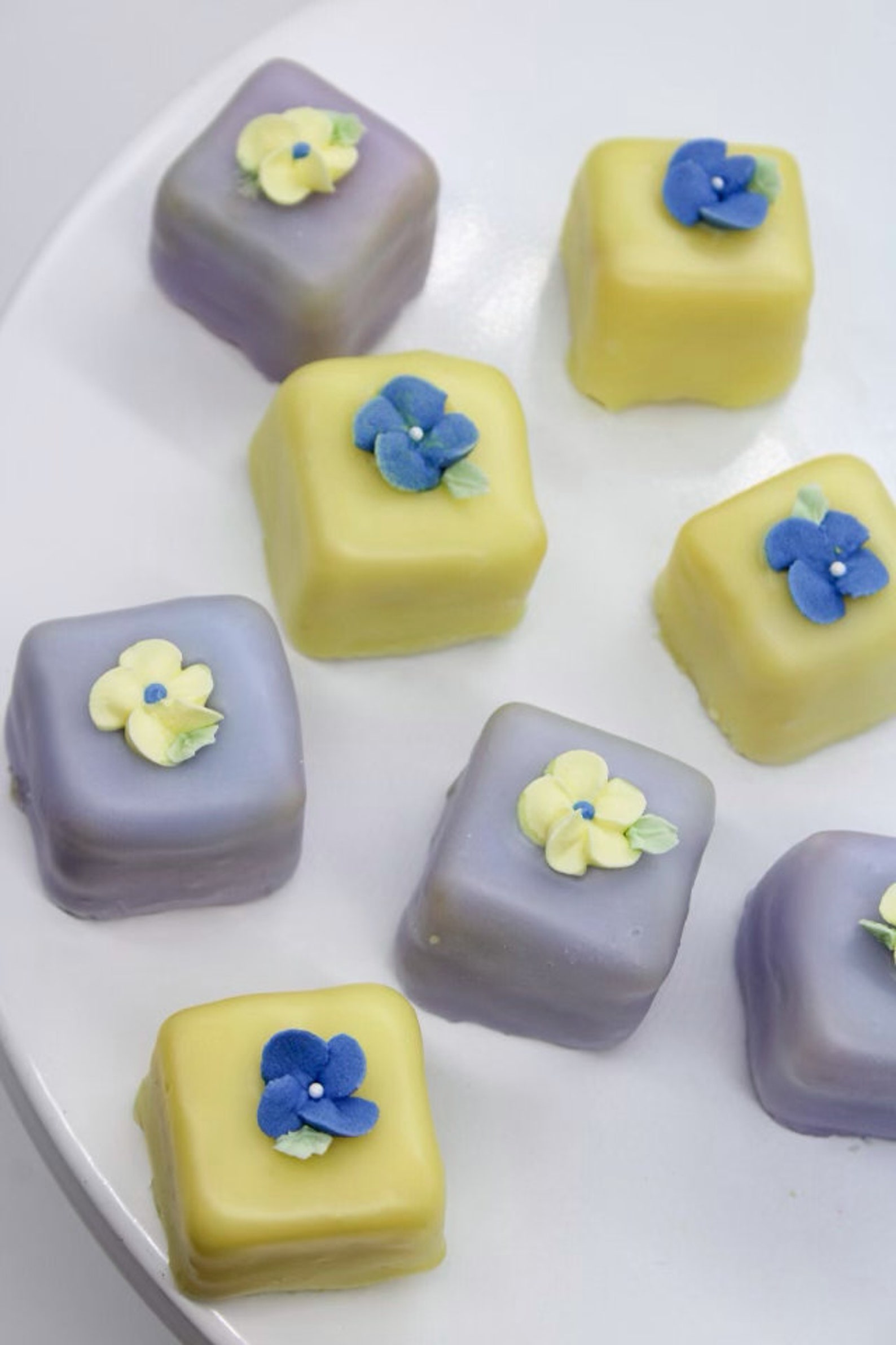 Marzipan Petit Fours Etsy