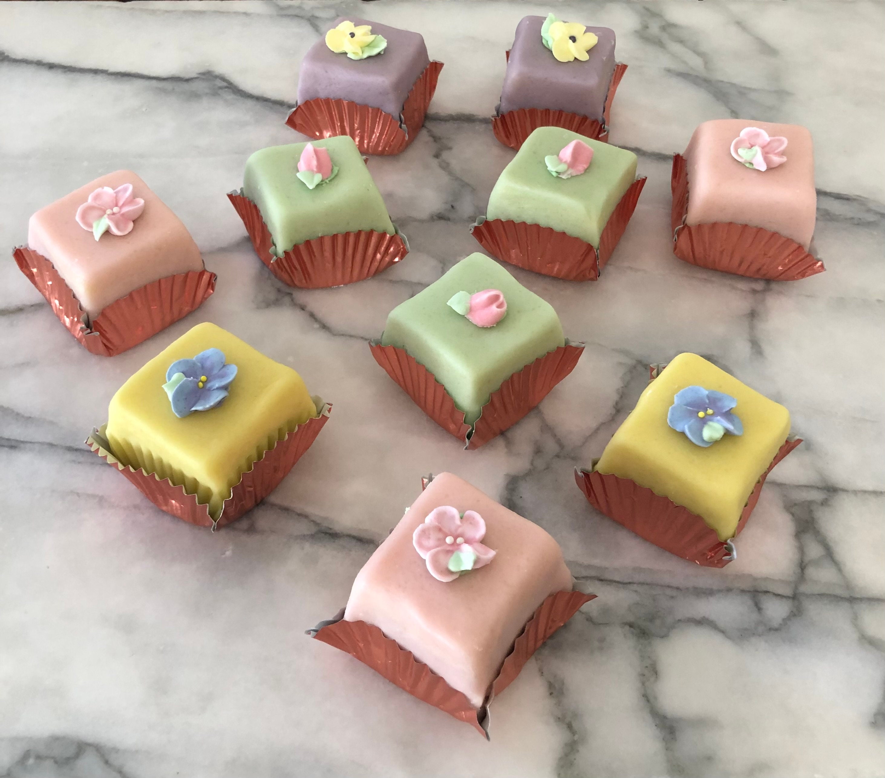 Marzipan Petit Fours - Etsy