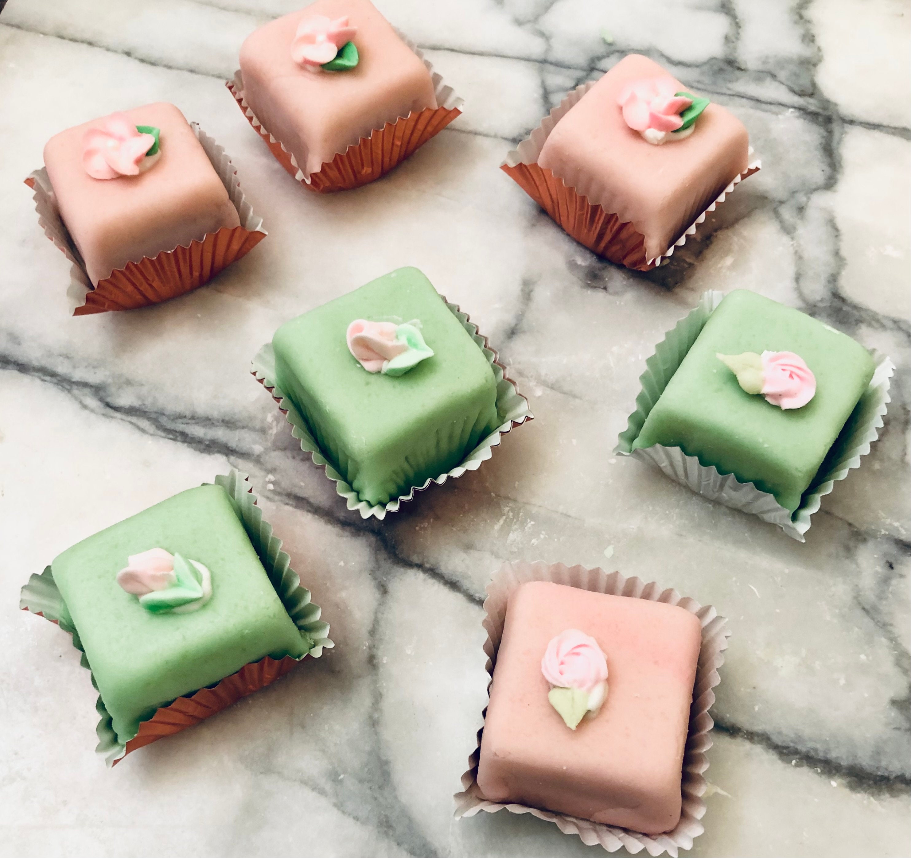 Marzipan Petit Fours Etsy