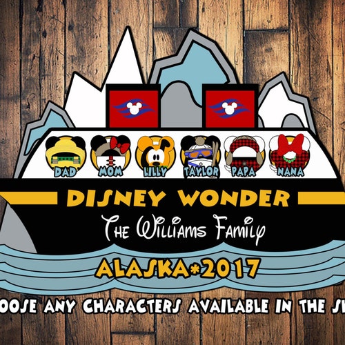 Alaskan Disney Cruise Totem Pole Custom Disney Alaskan Cruise Etsy