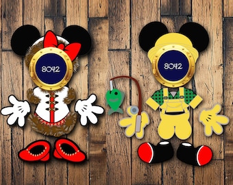 Alaskan Disney Cruise, fisherman mickey, parka minnie, Minnie, Alaskan Cruise Mickey Magnets porthole magnet