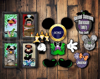 Ultimate Haunted Mansion Disney Cruise magnet set, Custom Disney Cruise, Haunted Mansion inspired Mickey