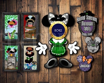 Ultimate Haunted Mansion Disney Cruise magnet set, Custom Disney Cruise, Haunted Mansion inspired Mickey