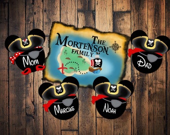 Custom  Cruise Pirate Mickey Magnets Mouse Club House