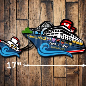 Panama Canal Cruise Magnet, Mexico, Panama Canal, Bridge to the Americas,  Mickey Magnets family inspired