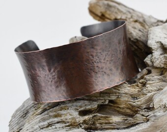 Textured Copper Cuff, Lightweight, Sealed