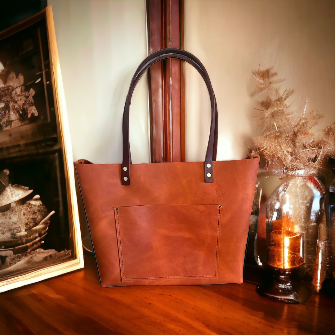 Orange City Leather Tote Set main image 1