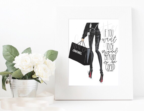 Descarga Digital Original Chanel Louboutin Zapatos Fashion Etsy