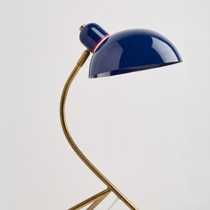 d&#39;Orsay Lamp- brass and blue tripod task lamp desk lighting