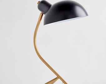 d'Orsay Lamp- black and brass tripod task lamp desk lighting