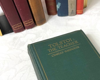 Tolstoi: The Teacher by Charles Baudouin 1923 Vintage Book French Psychoanlyst
