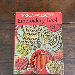 エリカ・ウィルソンの刺繍の本 初版 著者サイン入り 1973年 ハードカバー ダストジャケット