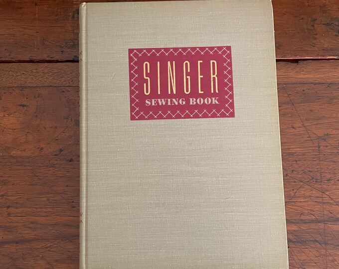 Vintage Singer Sewing Book 1950 Dressmaking Upholstery Fitting Windows ...