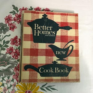 Vintage Better Homes & Gardens New Cook Book Binder 1962 Third Printing Cookbook