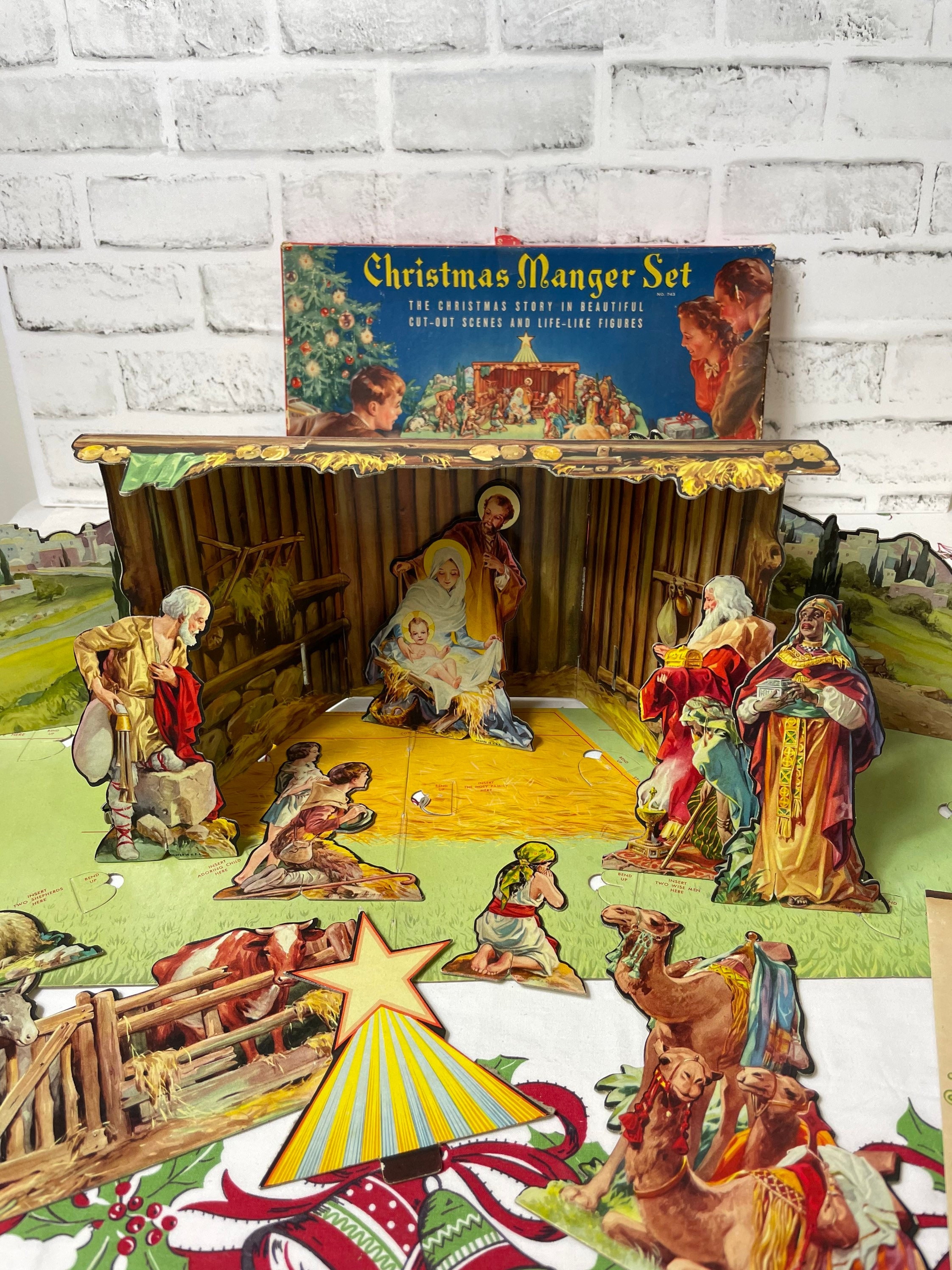 Christmas manger set no 743 Clearance