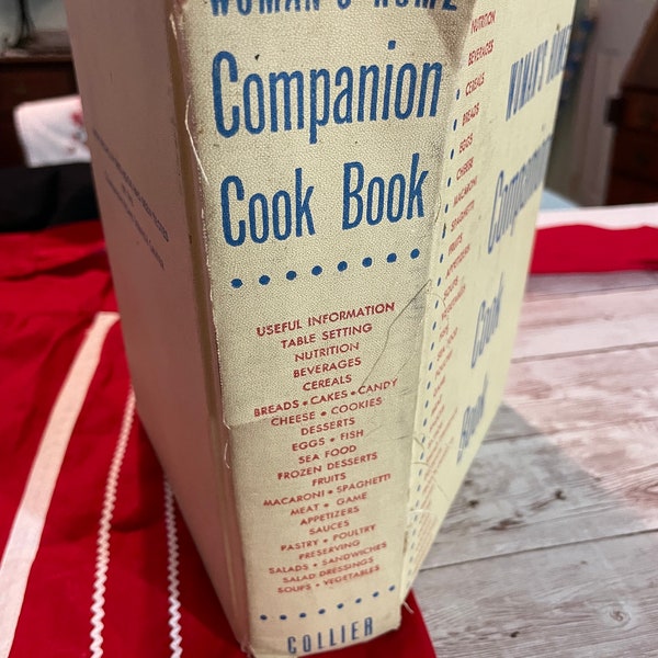 Woman's Home Companion Cook Book 1955 Hardcover Vintage Recipes