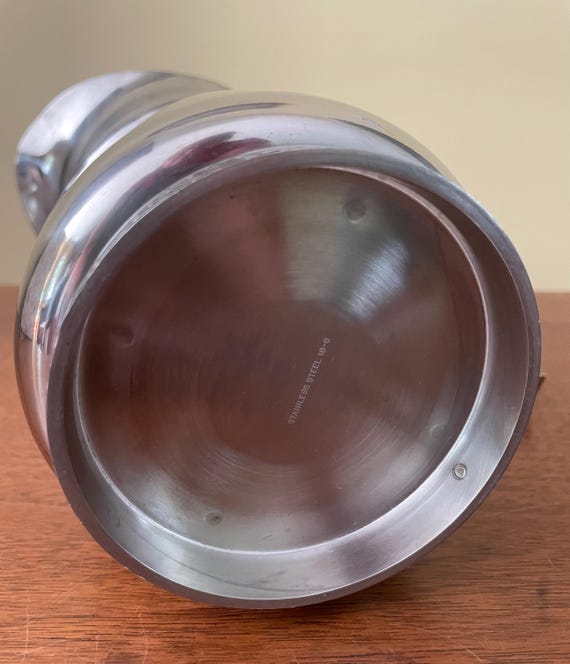 Cordova Riviera Stainless Steel Ice Water Pitcher Vintage 1960s