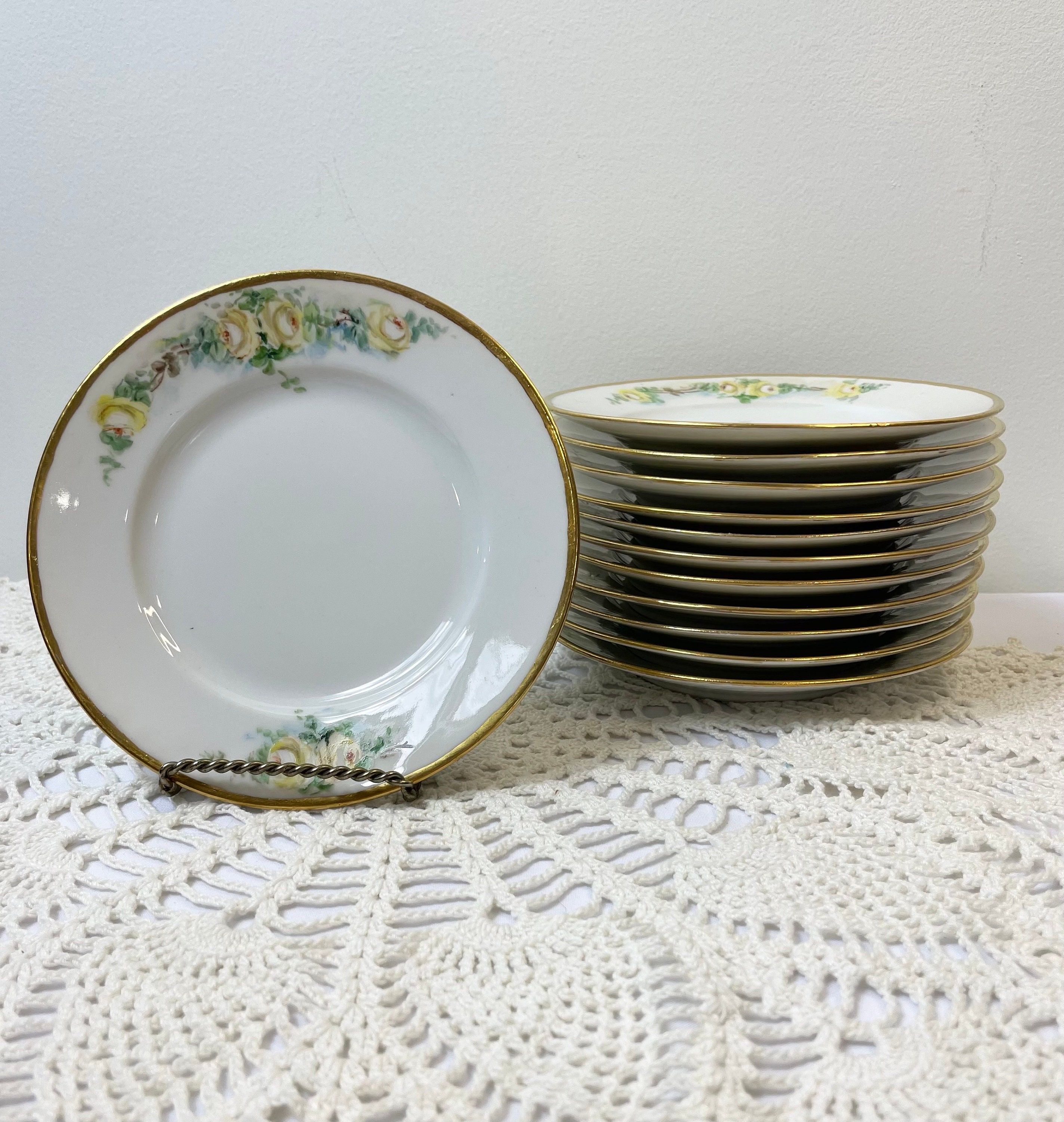 花柄プレート 5枚セット：MEITO レイノー リモージュ ジョルジュ