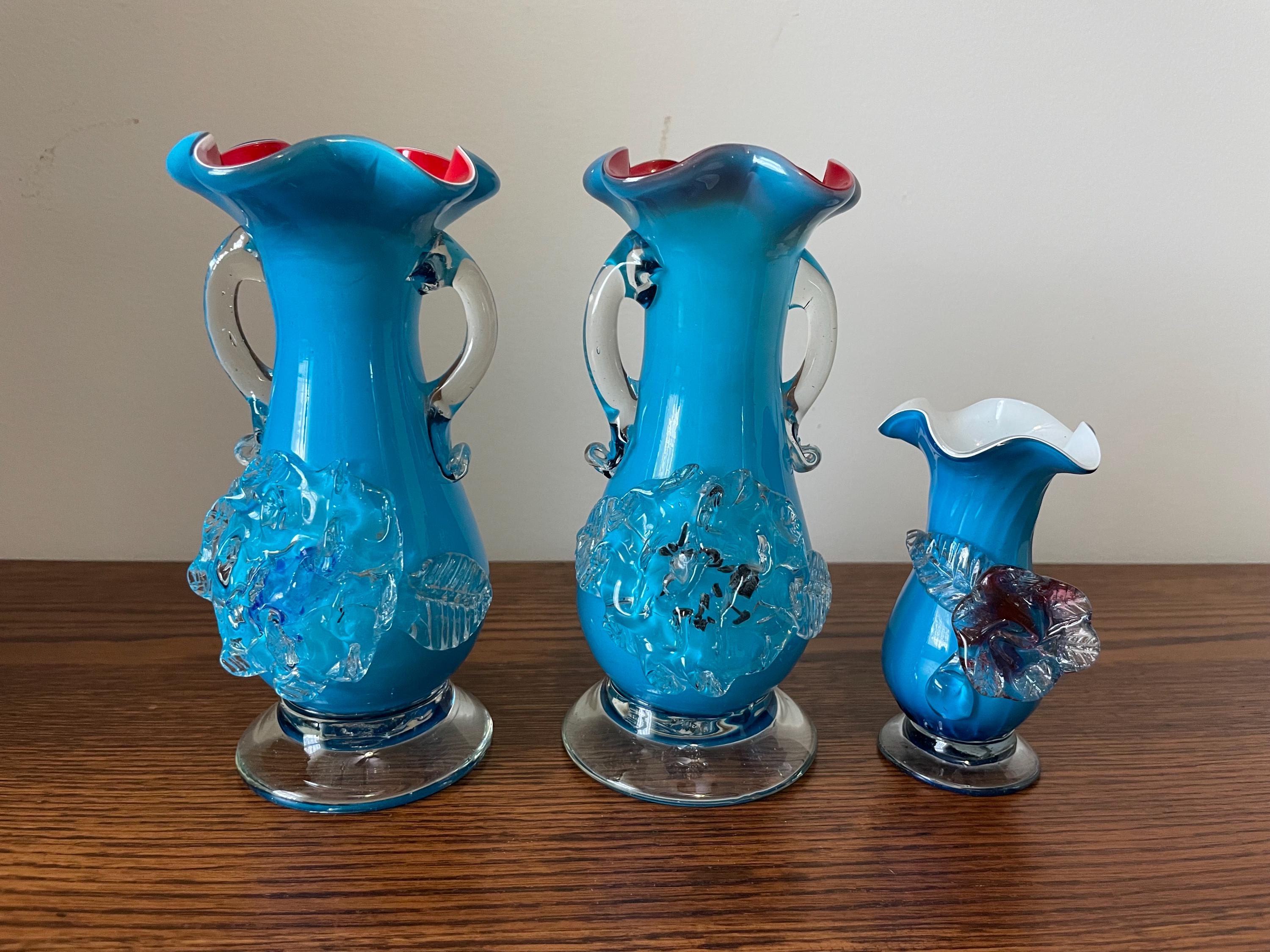 アンティーク スティーブンス＆ウィリアムズ ケース入りガラス花瓶