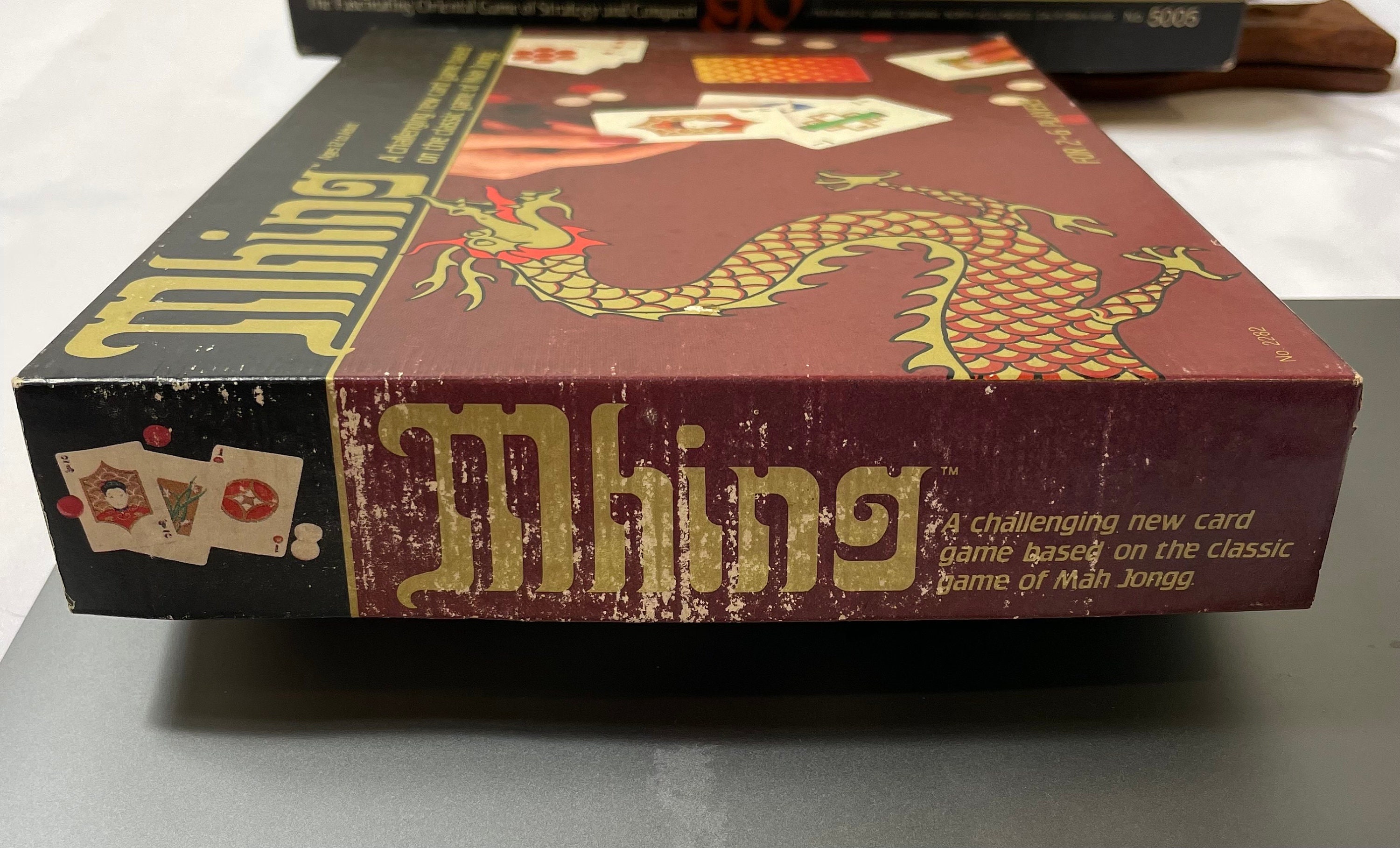 Vintage 1982 Mhing Game Playing Card Based on Mahjong Etsy