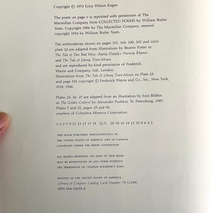 May include: A printed page from a book with text detailing copyright information, permissions, and publication details. The text includes copyright notices, author names, and publication locations. The page is white with black text.