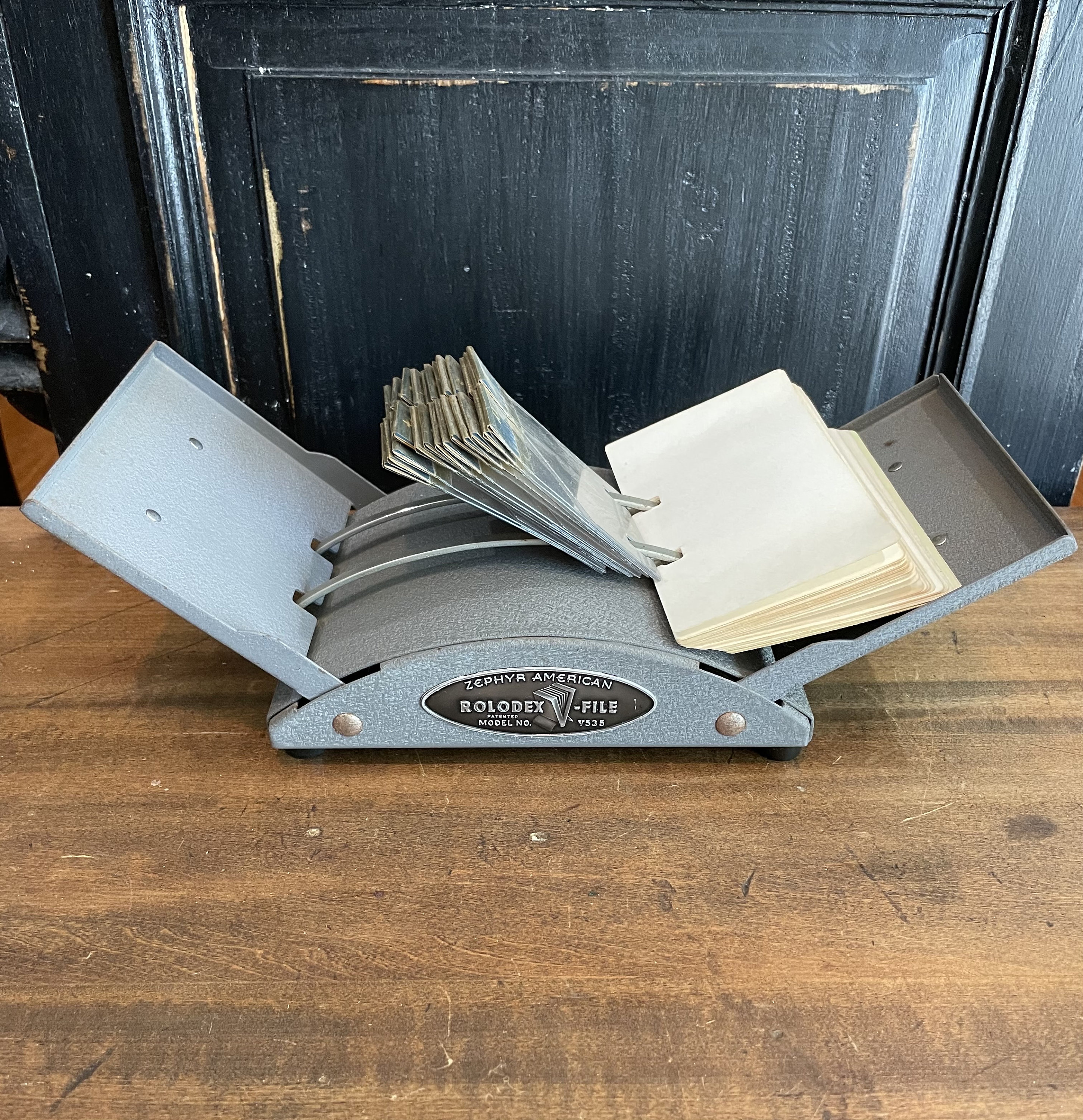 Vintage ROLODEX V535 Metal V File Zephyr American 1960s - Etsy