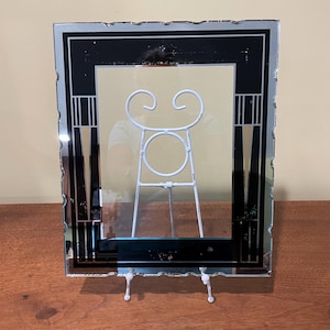 Art Deco Reverse Painted Frame - Etsy