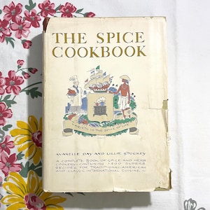 Vintage 1964 The Spice Cookbook 1st Edition HC/DJ Map and Recipe Book