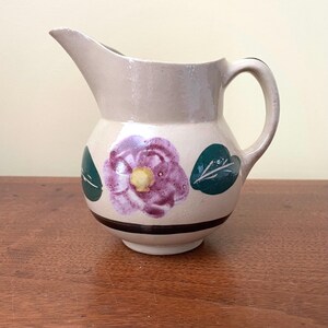 Vintage Watt Pottery Rio Rose Milk Pitcher 5-1/2" 1950s
