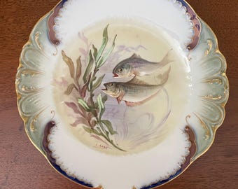 ヴィンテージ リモージュ 磁器 手描き 香水瓶 ボックス; リモージュ