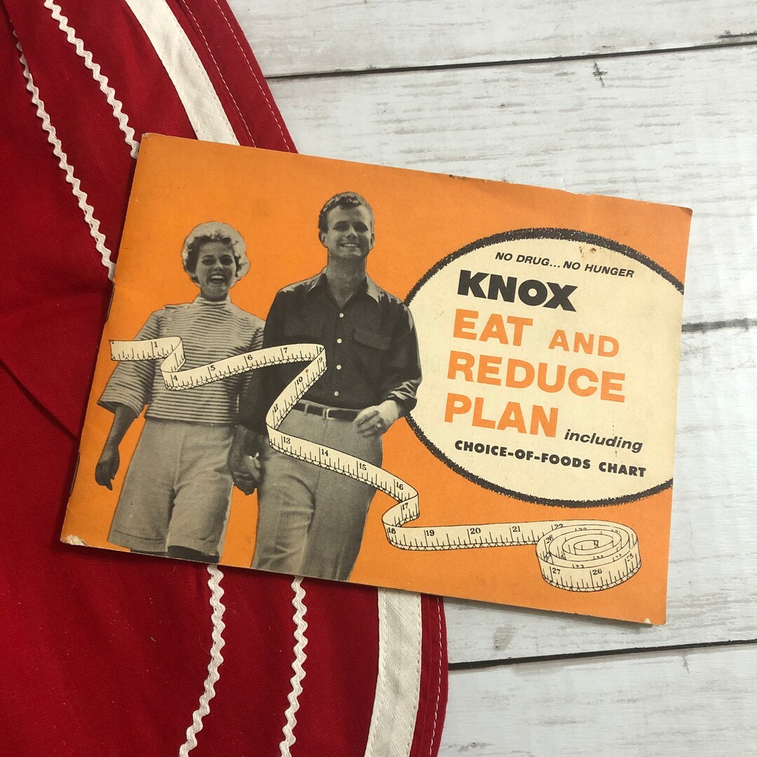 Vintage Knox Eat and Reduce Plan Gelatin Advertising Book Diet Etsy